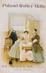 Annonse for Poland Roller Mills, W.M. Thomas & Sons, New York