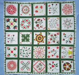 Albumteppe med sesongens blomster, 1844 (bomull)
