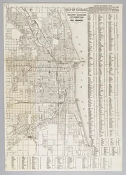 Kart over byen Chicago