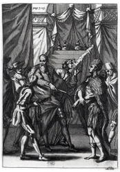 Cortes og Montezuma, fra Antonio de Solis y Rivadeneira Solis 
