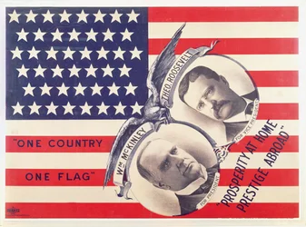 Valgplakat for det amerikanske presidentvalget i 1900