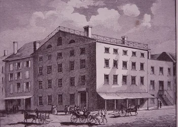 Fraunces Tavern, New York City (gravering)