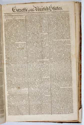Forsiden av Gazette of the United States, 15. april 1789
