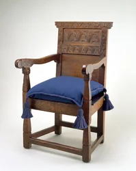 Great Chair, Essex County, Massachusetts, 1640-85 (hvit eik)