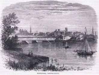 Hartford, Connecticut (1664), illustrasjon fra Cassell