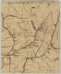 Indisk kampanje fra 1832: Kart over landet, 1832
