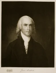 James Madison, 4. president i USA, pub. 1901 (fotogravyr)