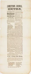 Jamestown journal ekstra, 9. mai 1862