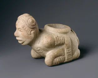 Kneeling Prisoner Effigy Pipe, fra Mississippi