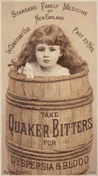 Liten jente i tønne