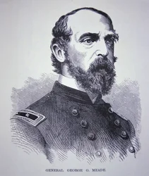 Generalmajor George Meade (1815-72) (gravering)