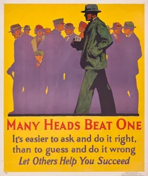 Mange hoder slår en; en arbeidsincentivplakat fra 1929