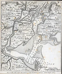 New York på midten av 1700-tallet (litho)