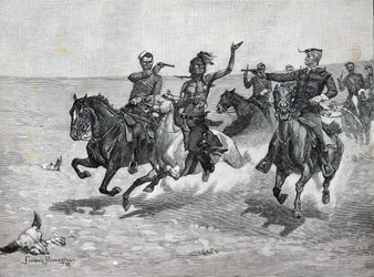 North West Mounted Police «Arrestasjon av en Blackfeet-morder»