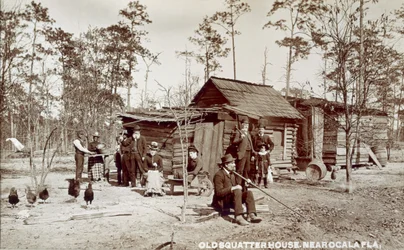 Old Squatter House nær Ocala, Florida, ca. 1880-tallet