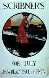 Plakat som annonserer juli-utgaven av 