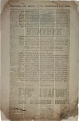Saker og adresse til den konstitusjonelle konvensjonen, ca. 19. mars 1861