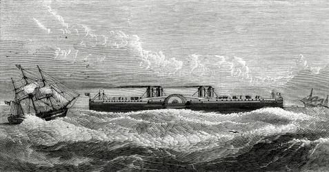 Foreslått Ferry-Steamer mellom Dover og Calais, illustrasjon fra Appletons Journal, 4. mai 1872
