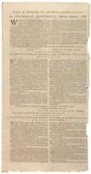 Resolusjoner som skriver ut NYS-forslag til endringer i grunnloven, oktober 1788