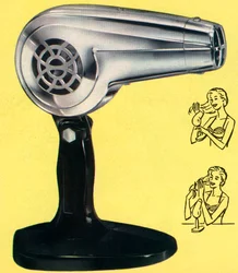 Retro krom hårføner