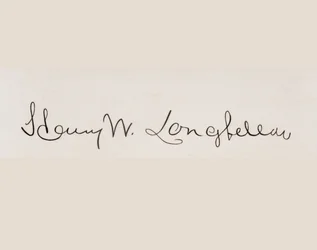 Signatur av Henry Wadsworth Longfellow