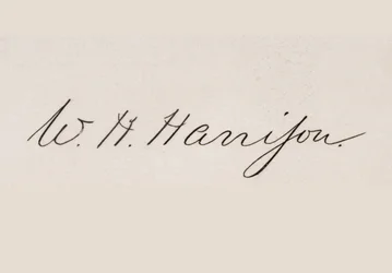Signatur av Henry William Harrison