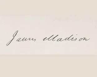 Signaturen til James Madison