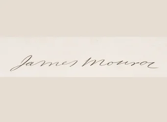 Signaturen til James Monroe