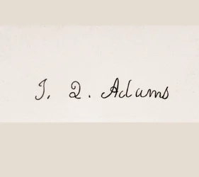 Signatur av John Quincy Adams