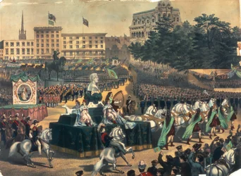 St. Patricks Day Parade i Amerika, Union Square, 1870-tallet