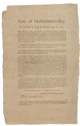 State of Massachusetts in Convention, State Constitution, 16. juni 1780