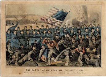 Slaget ved Malvern Hill, Va., 1. juli 1862, pub. av Currier & Ives, ca. 1862
