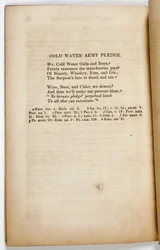 The Cold Water Army Pledge, 1842