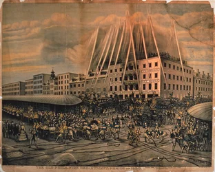 Det gamle brannvesenet i Philadelphia, 1850