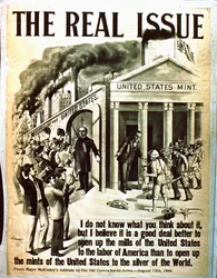 The Real Issue - En plakat som tar til orde for at USA åpner sine fabrikker for amerikansk arbeidskraft