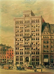 The Standard Oil Company Building, 26 Broadway, New York, pub. av Root and Tinker, 1886