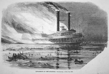 «Sultana»-katastrofen, på Mississippi