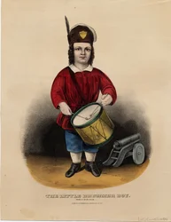 Den lille trommeslagergutten: rub-a-dub-dub, pub. av Currier & Ives, ca. 1860