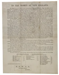 Til kvinnene i New England (rundskriv), ca. 1862-1865