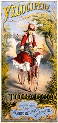 Velocipede tobakksmagasinannonse