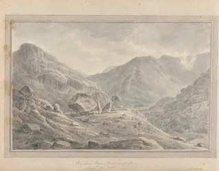 Utsikt i England, Skottland og Wales: Bowdar Stone Borrowdale, 30. august 1802