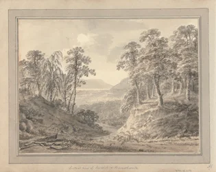 Utsikt i England, Skottland og Wales; Tur i Skottland: Fjern utsikt over Keswick og Basenth Waite