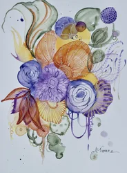 Levende blomsterfantasi