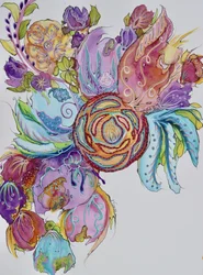 En fantasifull blomsterfantasi