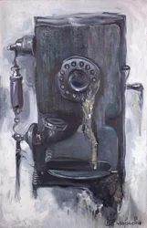 Gammel roterende telefon