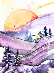 Winter Moon-hytta