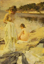 De badende, 1889