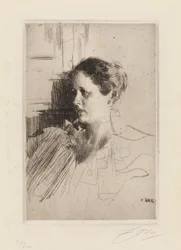 Portrett av fru Ch. Nagel