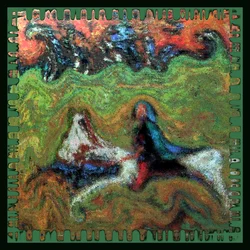 DEN BLÅ RIDDEREN, 2002 (Digitalmaleri)