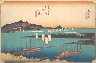Panorama av Miwo furuskog fra Ejiri, 1834., 1834.